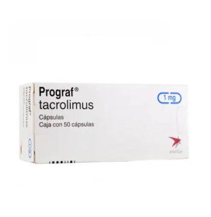 Prograf - Tacrolimus - 1mg - 50 cápsulas - Astellas