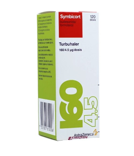 Symbicort Turbuhaler Polvo Inhalable (160Mcg+4.5Mcg) Frasco X 120 Dosis